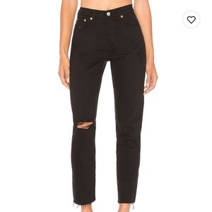 Levi’s Wedgie Icon Jeans in Black Desert Size 27